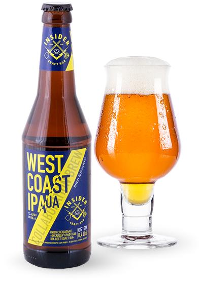 Пиво Insider Craft Hub «WEST COAST IPA UA»
