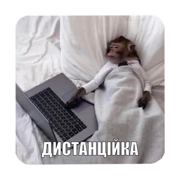 Стикер-наклейка «Дистанційка»
