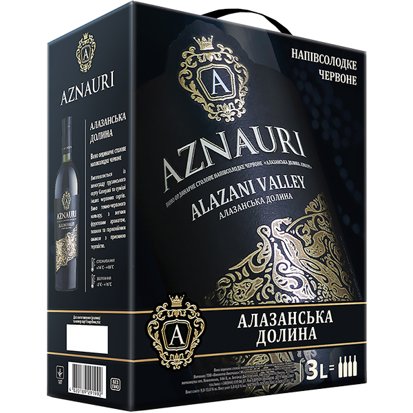 Вино Aznauri «Алазанська долина» 3л купити в Hop Hey | Море Пива Вино Aznauri «Алазанська долина» 3л