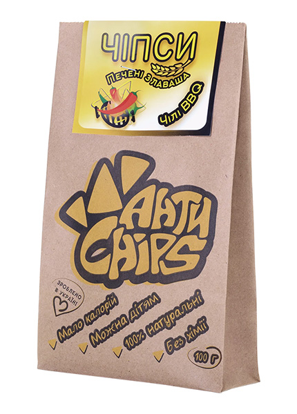 Чипси печені з лаваша «АнтиChips» зі смаком чілі BBQ, 100г