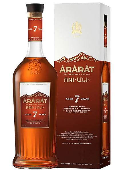 Бренди Ararat Ani 7 лет 0.5л в коробке