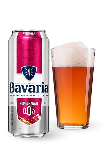 Пиво безалкогольне Bavaria Malt Pomegranate 0.5л
