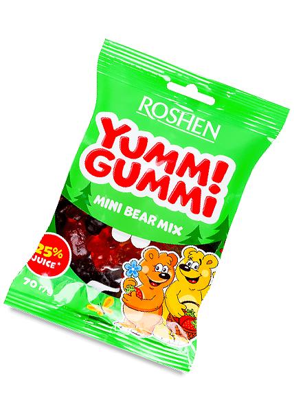 Цукерки желейнi «Yummi Gummi» Mini Bear Mix, 70г