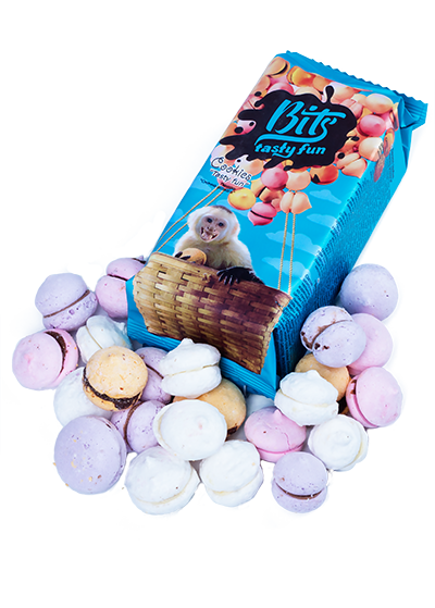 Печенье Bits разноцветное безе 100г