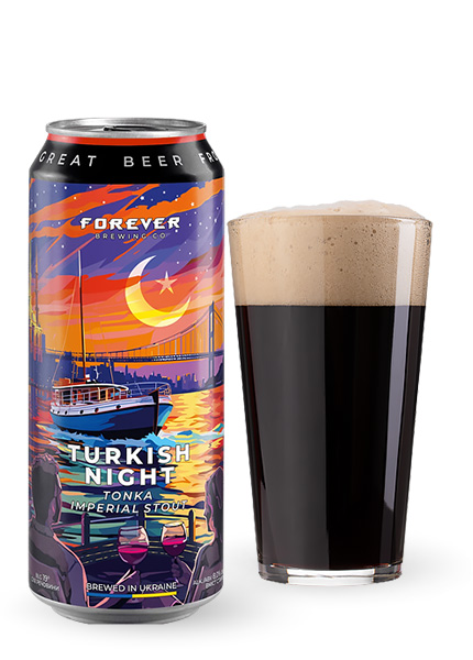 Пиво Forever Turkish Night Tonka Imperial Stout 0.5л купить в Hop Hey | Море Пива Пиво Forever Turkish Night Tonka Imperial Stout 0.5л
