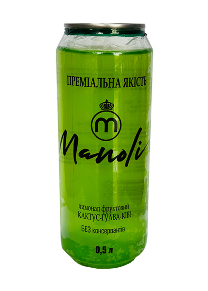 Лимонад фруктовый Manoli Кактус-Гуава-Киви 0.5л