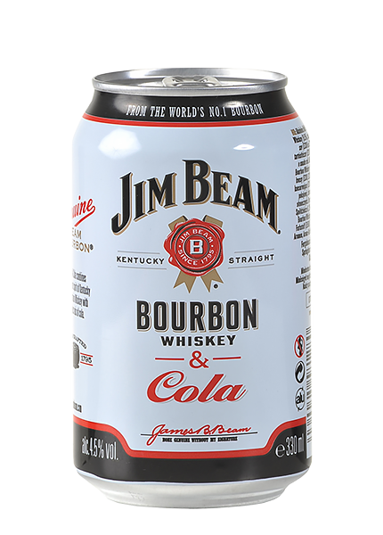 Напій слабоалкогольний Jim Beam Whiskey-Cola 0.33л