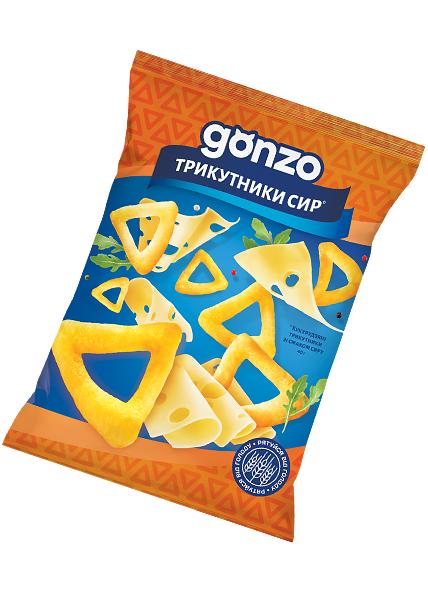 Кукурузные треугольники «Gonzo» со вкусом сыра, 40г