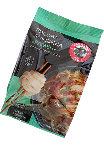 Лапша рисовая Hokkaido Club «Рамен», 80г
