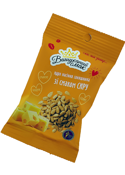 Ядро семян подсолнечника «Вишуканий Смак» со вкусом сыра, 80г купить в Hop Hey | Море Пива Ядро семян подсолнечника «Вишуканий Смак» со вкусом сыра, 80г