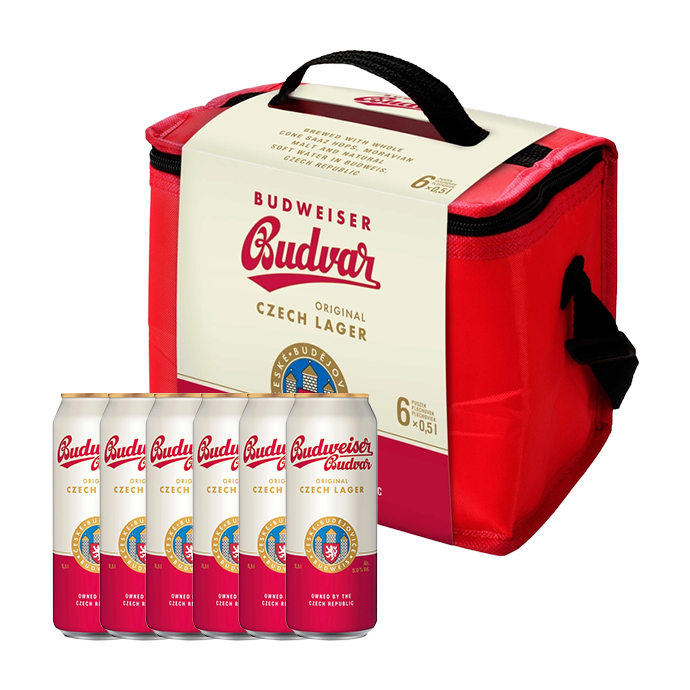 Набор пива Budweiser Budvar Original 0.5л х 6шт + термосумка