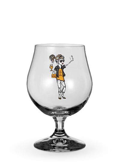 Келих Brussel «Lady selfie» 0.4l купити в Hop Hey | Море Пива Келих Brussel «Lady selfie» 0.4l