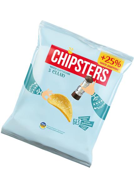 Чипсы картофельные «Chipsters» с солью, 88г