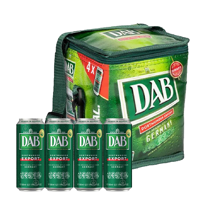 Набор пива DAB Export 0.5л х 4шт + термосумка  с доставкой в .