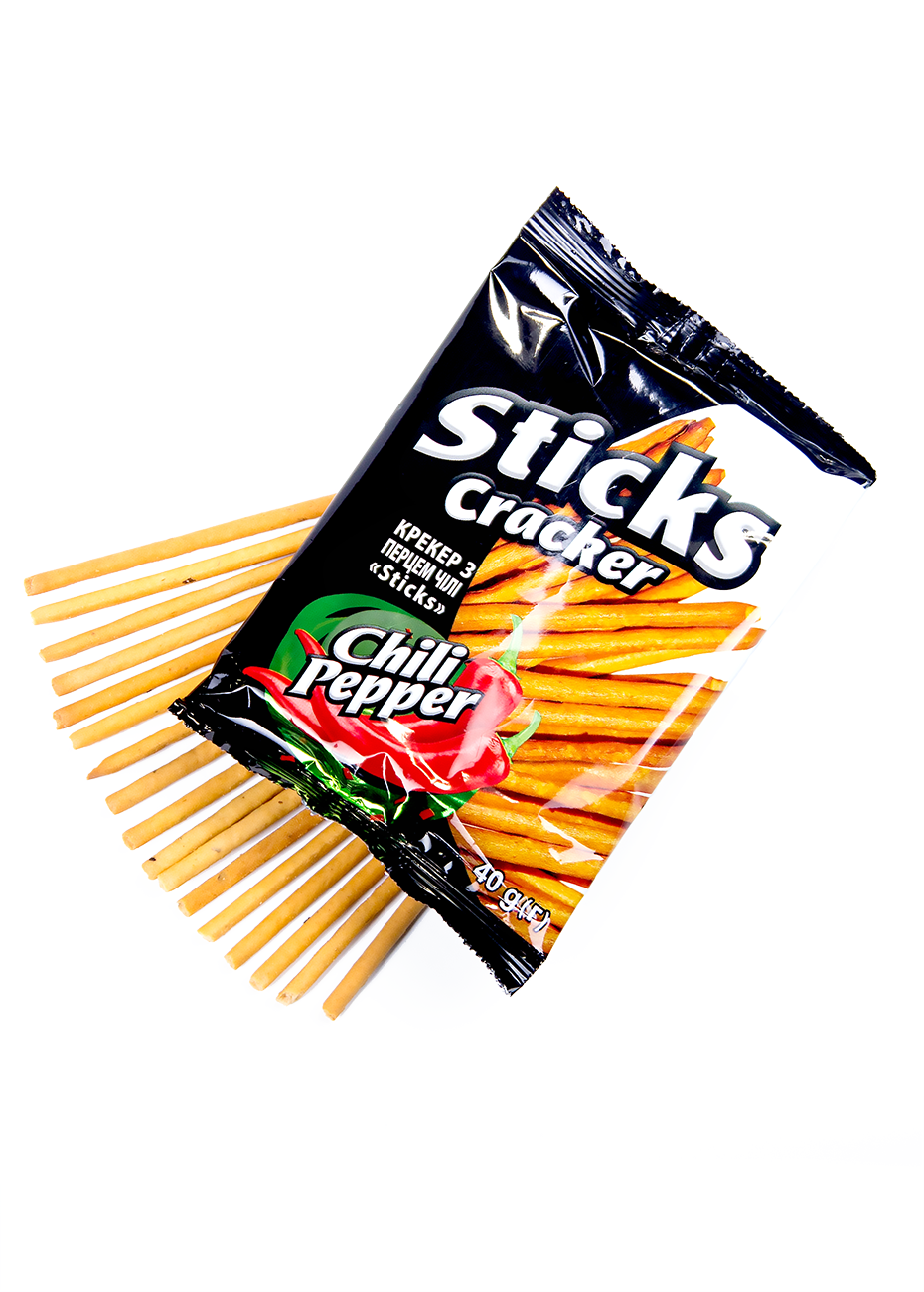 Соломка к пиву «Sticks Cracker» с перцем чили 40г купить с доставкой в ...