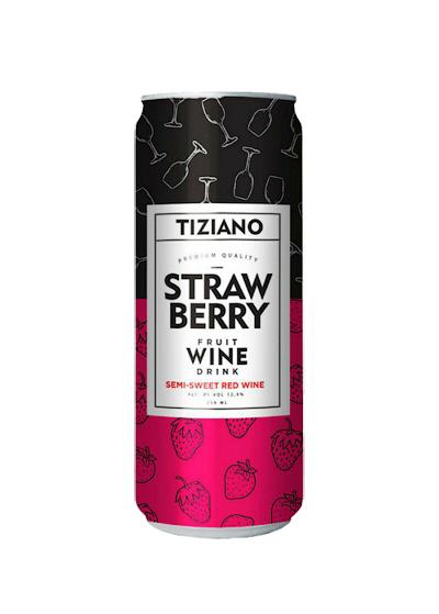 Игристый винный напиток «Tiziano Strawberry» клубника 6.4°