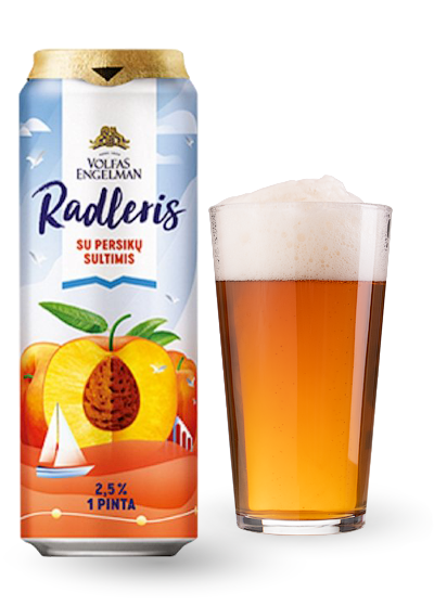 Пиво Volfas Engelman «Radler Peach»