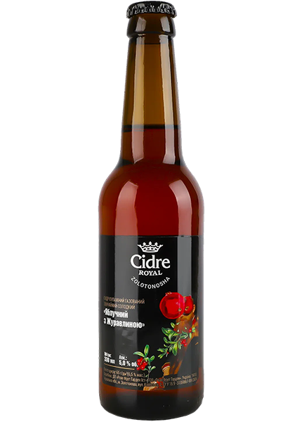 Сидр Cidre Royal Яблучний з журавлиною 0.33л