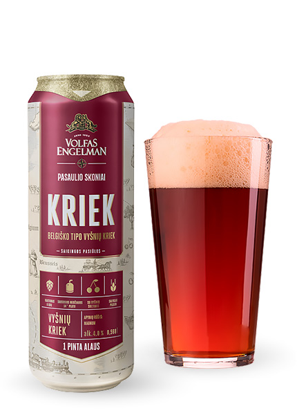 Пиво Volfas Engelman Kriek з додаванням соку 0.568л купити в Hop Hey | Море Пива Пиво Volfas Engelman Kriek з додаванням соку 0.568л