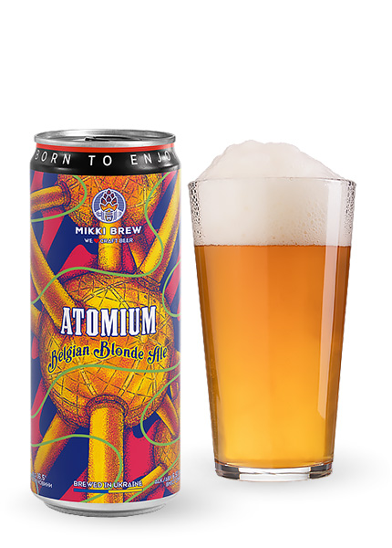 Пиво Mikki Brew Atomium Belgian Blonde Ale 0.33л купить в Hop Hey | Море Пива Пиво Mikki Brew Atomium Belgian Blonde Ale 0.33л