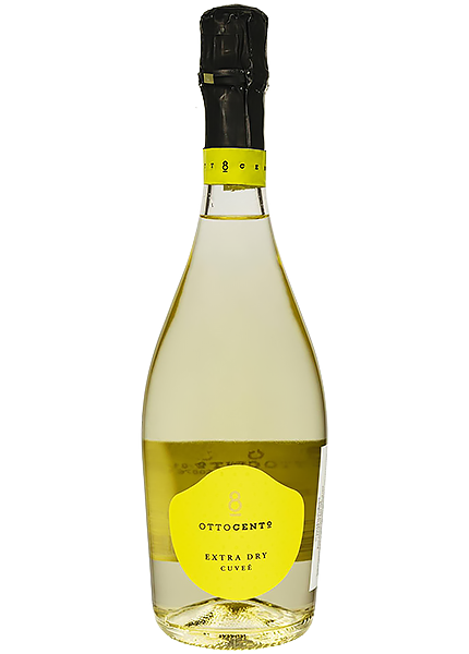 Вино игристое 800 Ottocento Vino Spumante Extra Dry Cuvee 0.75л