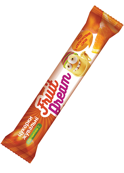 Конфеты жевательные «Fruit Dream» с апельсиновым соком и витамином С ...