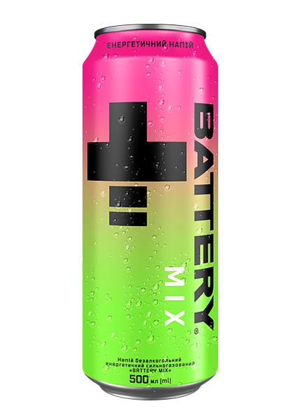 Напій енергетичний безалкогольний «Battery Mix» 0.5л