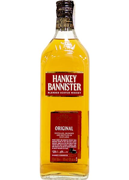 Подарочный набор виски Hankey Bannister 0.7л + 2 стакана