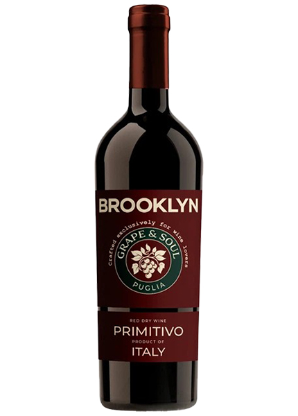 Вино Primitivo Puglia Brooklyn 0.75л