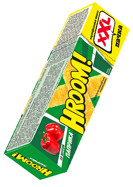 Чіпси «Hroom» зі смаком паприки, 100г до пива купити з доставкою в ...