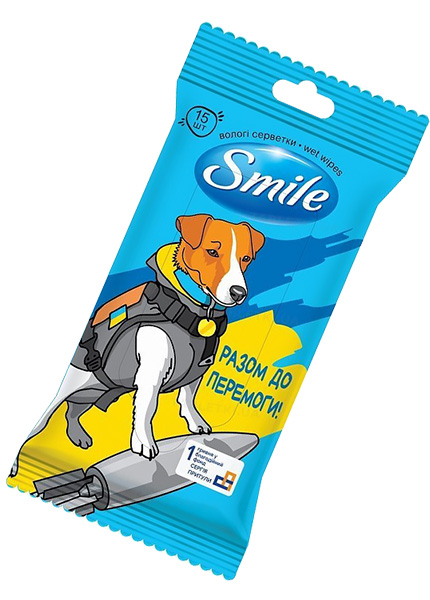 Салфетка влажная Smile Разом до Перемоги 15шт купить в Hop Hey | Море Пива Салфетка влажная Smile Разом до Перемоги 15шт