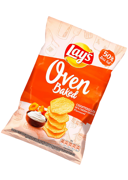 Чипсы «Lays Oven Baked» со вкусом лисички в сметане, 125г купить в Hop Hey | Море Пива Чипсы «Lays Oven Baked» со вкусом лисички в сметане, 125г