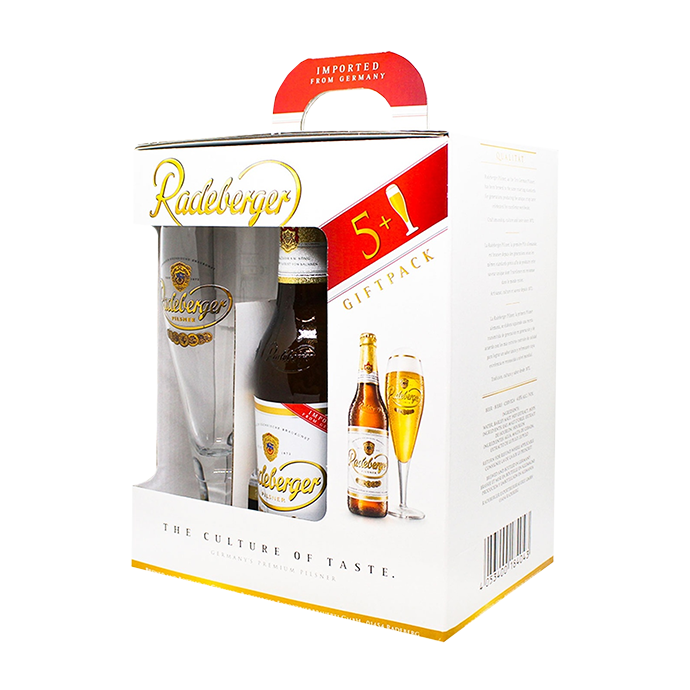 Набор пива Radeberger Pilsner 0.33л х 5шт + бокал 0.2л купить в Hop Hey | Море Пива Набор пива Radeberger Pilsner 0.33л х 5шт + бокал 0.2л