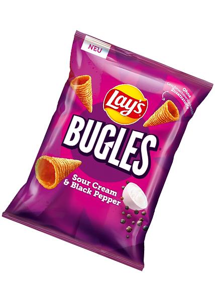 Чипси «Lays Bugles» зі смаком сметани з перцем, 95г