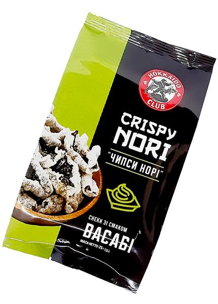 Чипси норі зі смаком васабі Hokkaido club, 25г