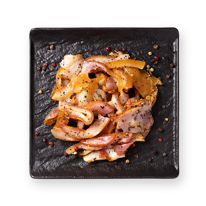 Нарізка свинячого вуха копчена, 100г купити в Hop Hey | Море Пива Нарізка свинячого вуха копчена, 100г