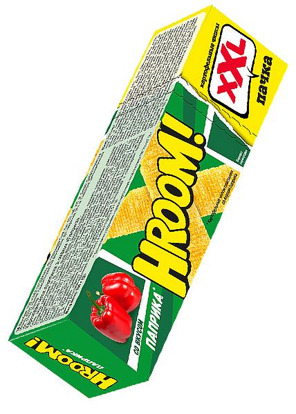 Чипси «Hroom» зі смаком паприки, 100г
