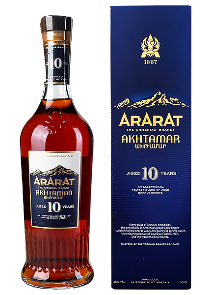 Бренді Ararat Akhtamar 10 років 0.5л в коробці