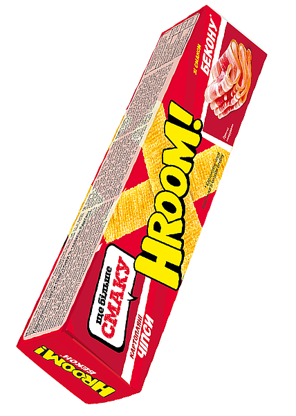 Чипсы «Hroom» со вкусом бекона, 50г к пиву купить с доставкой в Киеве в ...