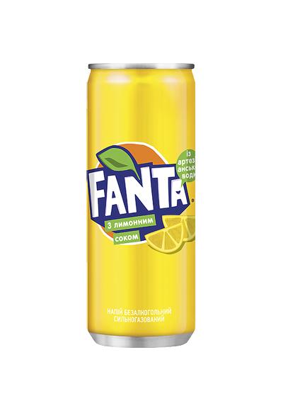 Напій «Fanta» лимон 0.33л