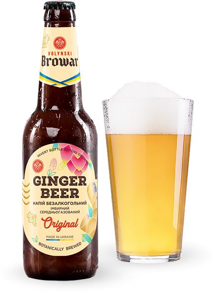 Пиво безалкогольне Volynski Browar Ginger Beer 0.35л