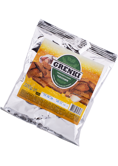 Гренки «Grenki» со вкусом чеснока, 250 г купить в Hop Hey | Море Пива Гренки «Grenki» со вкусом чеснока, 250 г