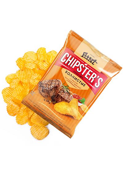 Чипсы волнистые «Chipsters» Телятина с Аджикой, 70 г