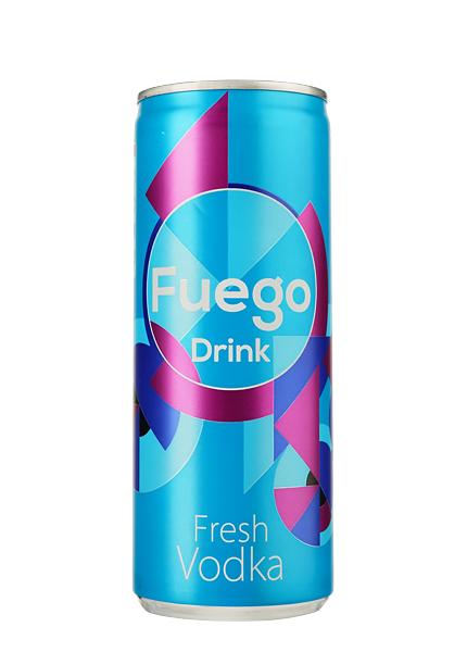 Напій слабоалкогольний газований Fuego Drink Fresh Vodka 0.25л