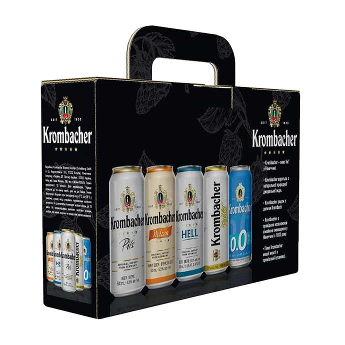 Набор пива Krombacher в ассортименте 0.5л х 4шт