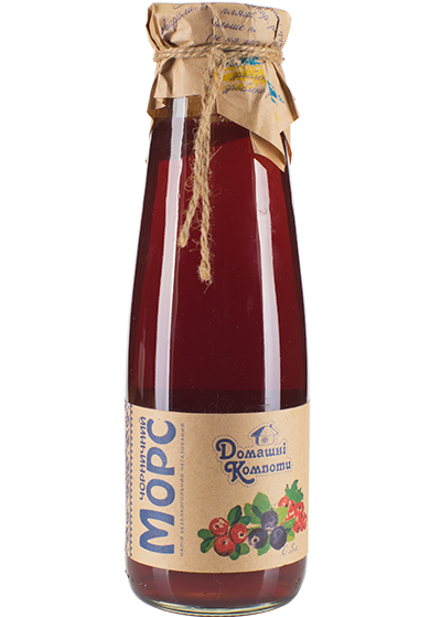 Напиток «Домашние компоты» черничный морс 0.5л