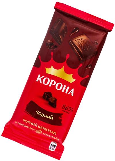 Шоколад «Корона» чёрный, 85 г