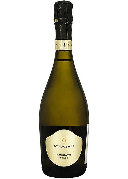 Вино игристое 800 Ottocento Moscato Dolce 0.75л