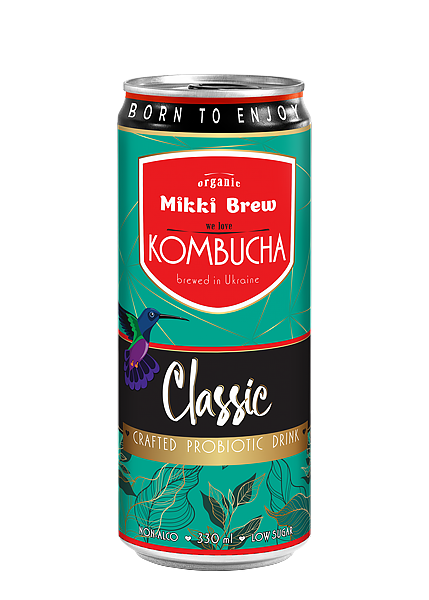 Напій безалкогольний «mikki Brew Kombucha Classic 0 33л купити з