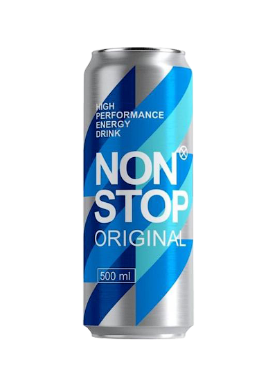 Енергетичний напій «Non Stop Original» 0.5л купити в Hop Hey | Море Пива Енергетичний напій «Non Stop Original» 0.5л